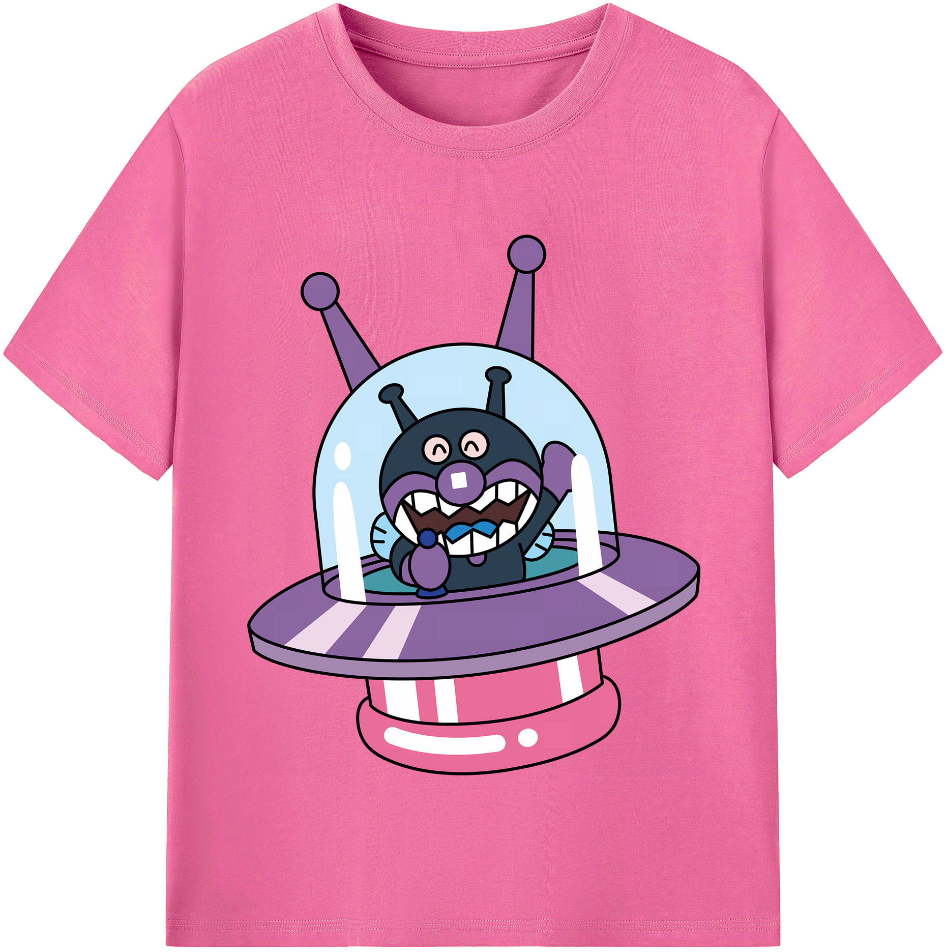 （画像用） アンパンマン Anpanman レディースカジュアルプリントTシャツ（綿100％）